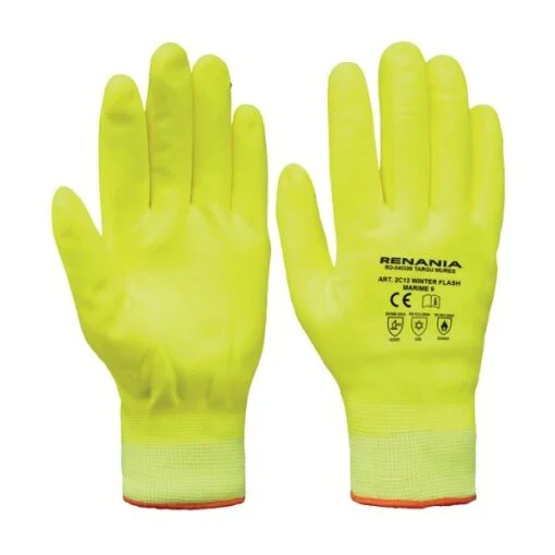 Manusi de protectie termica Winter Flash, culoarea galben, cat. 2, iarna