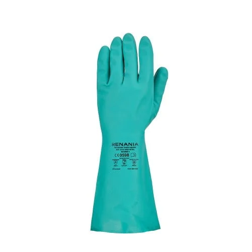Manusa de protectie chimica, categoria 3 New Nitril, culoarea verde - Renania