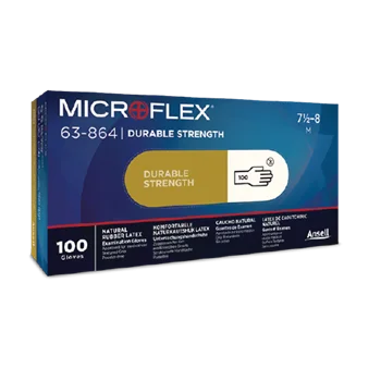 Manusi latex de unica utilizare nepudrate, culoarea alb, 100buc/cutie, Ansell MicroFlex