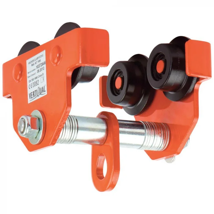 Dispozitiv de ancorare tip cărucior cu role, Vertiqual GLACIER, 65-120 mm