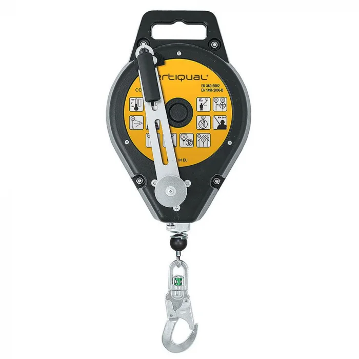 Opritor de cădere retractabil 25 m lungime, 4.7 mm d, Vertiqual R-CREW 300
