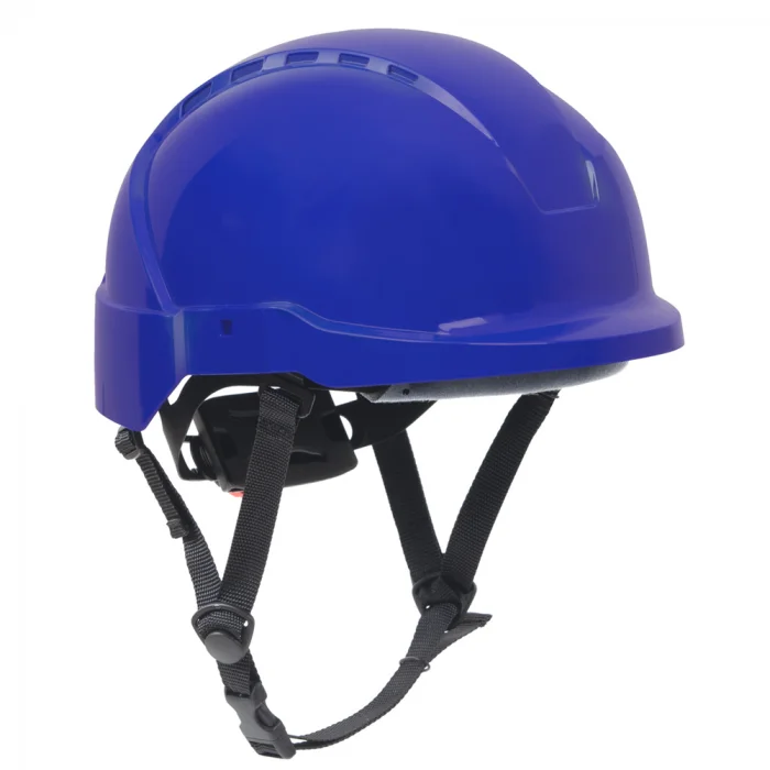 Cască de protecție alpinism utilitar Vertiqual ATRA, culoarea albastru, lucru la inaltime, protectie electrica
