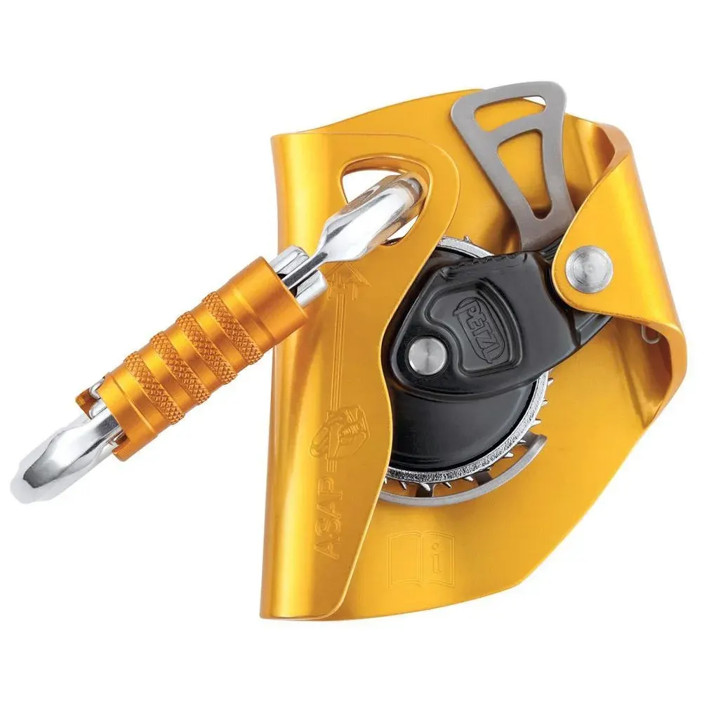 Opritor de cădere pe suport flexibil, Petzl cadere ASAP 10, culoarea galben