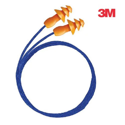 Antifoane interne de protectie 3M 1271, culoarea portocaliu, cu snur, tip bradut