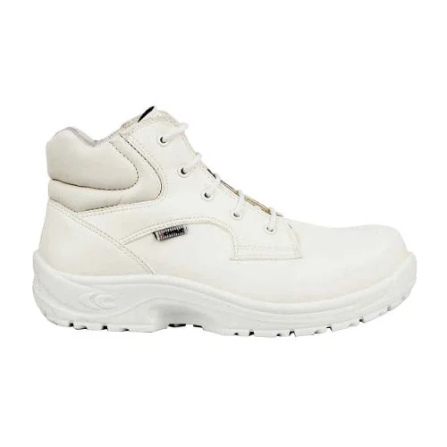 Bocanci de protectie S2 cu bombeu din compozit, Romulus, culoarea alb