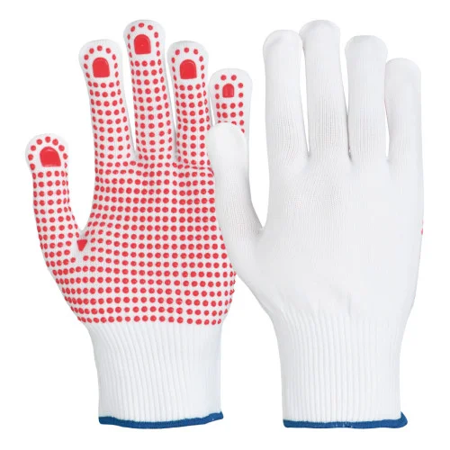 Manusi de protectie PVC, culoarea alb, Renania Corla, set 12 perechi