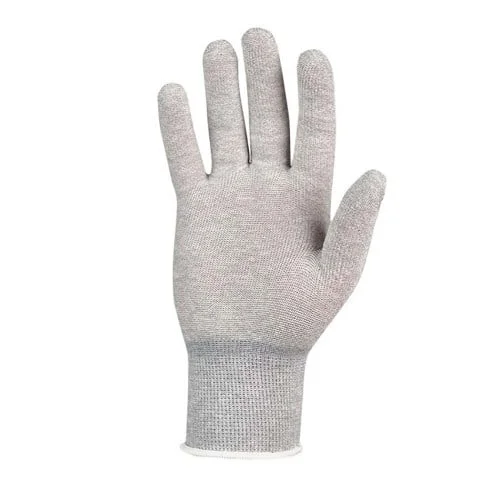 Manusi antistatice Renania cat. II ESD, culoarea gri, fara impregnare, set 10 perechi