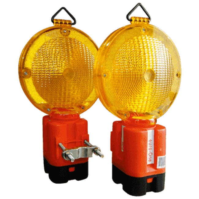 Lampa de semnalizare Vesta 4R25 6V, culoarea galben, cu lumina intermitenta si sursa proprie