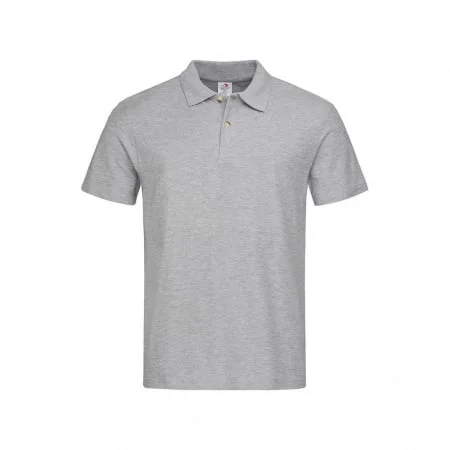 Tricou polo Stedman ST3000, culoarea gri, 100% bumbac, 170g/mp