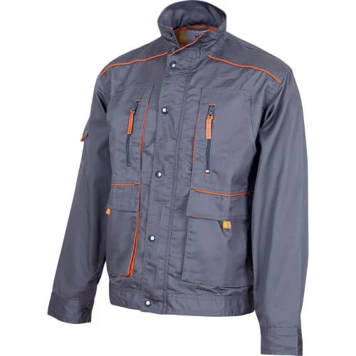 Jacheta de lucru Samoa, culoarea gri - tercot 65/35, 235g/mp