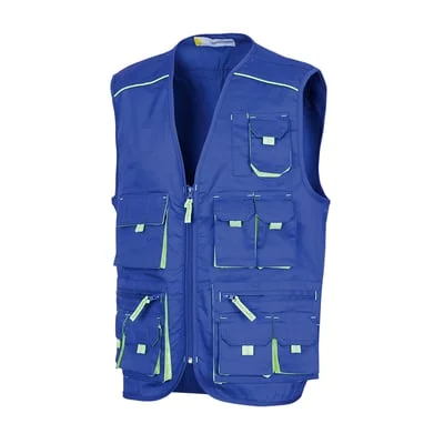 Vesta de lucru Renania Tonga, culoarea albastru, tercot 65/35, 235g/mp