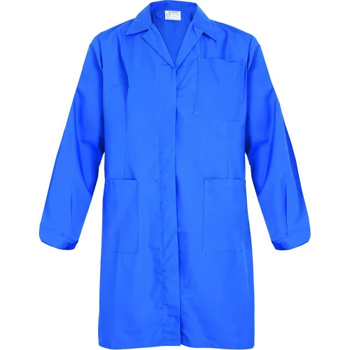 Halat de lucru dama Renania Rita, culoarea albastru, tercot 65/35, 150g/mp