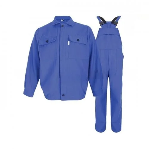 Costum salopeta antiacida de vara Renania OXY, culoarea albastru, tercot 65/35, 245g/mp