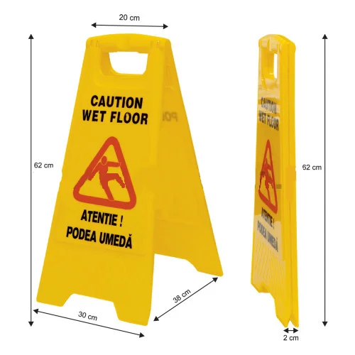 Indicator podea umeda 300x620 mm