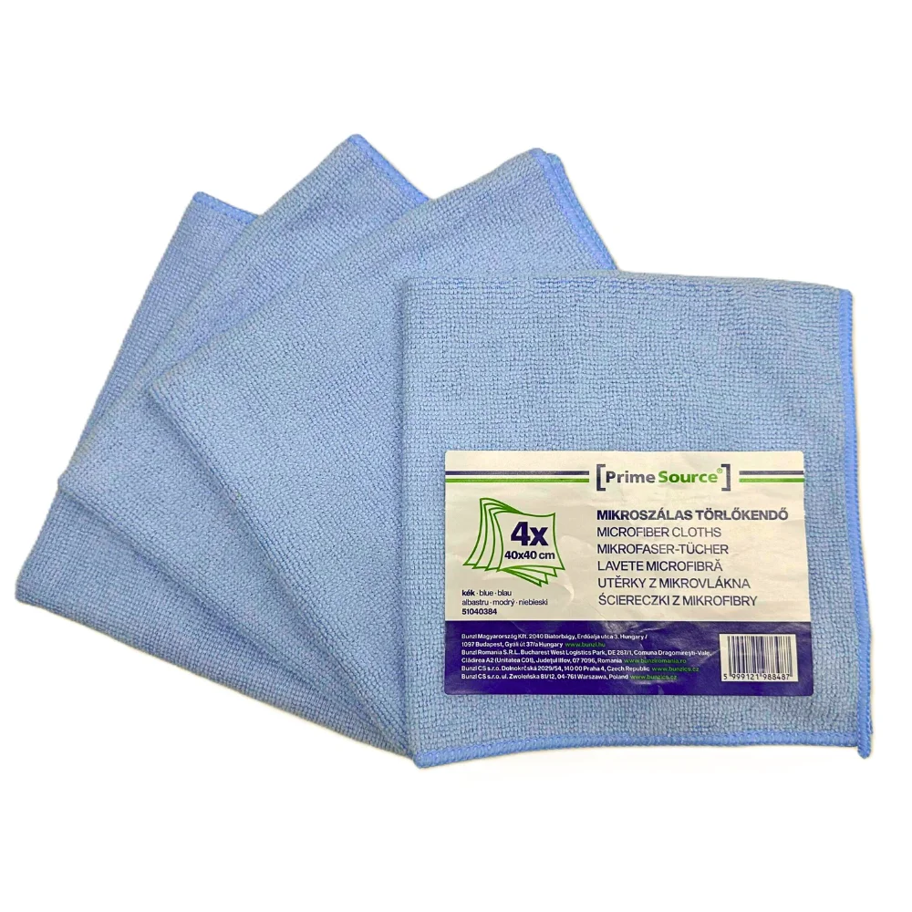 Set 4 lavete de microfibra, 40x40 cm, Prime Source