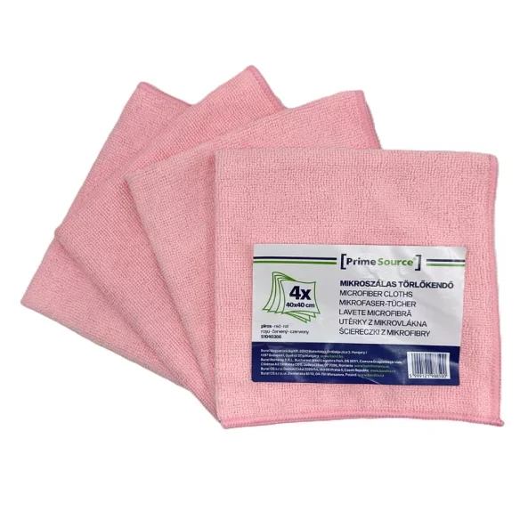 Set 4 lavete de microfibra, 40x40 cm, Prime Source