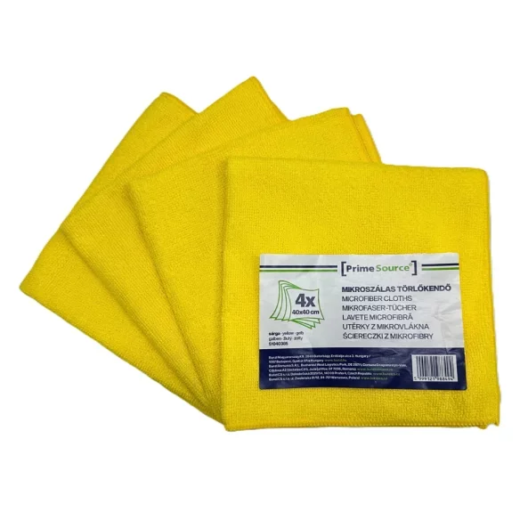 Set 4 lavete de microfibra, 40x40 cm, Prime Source