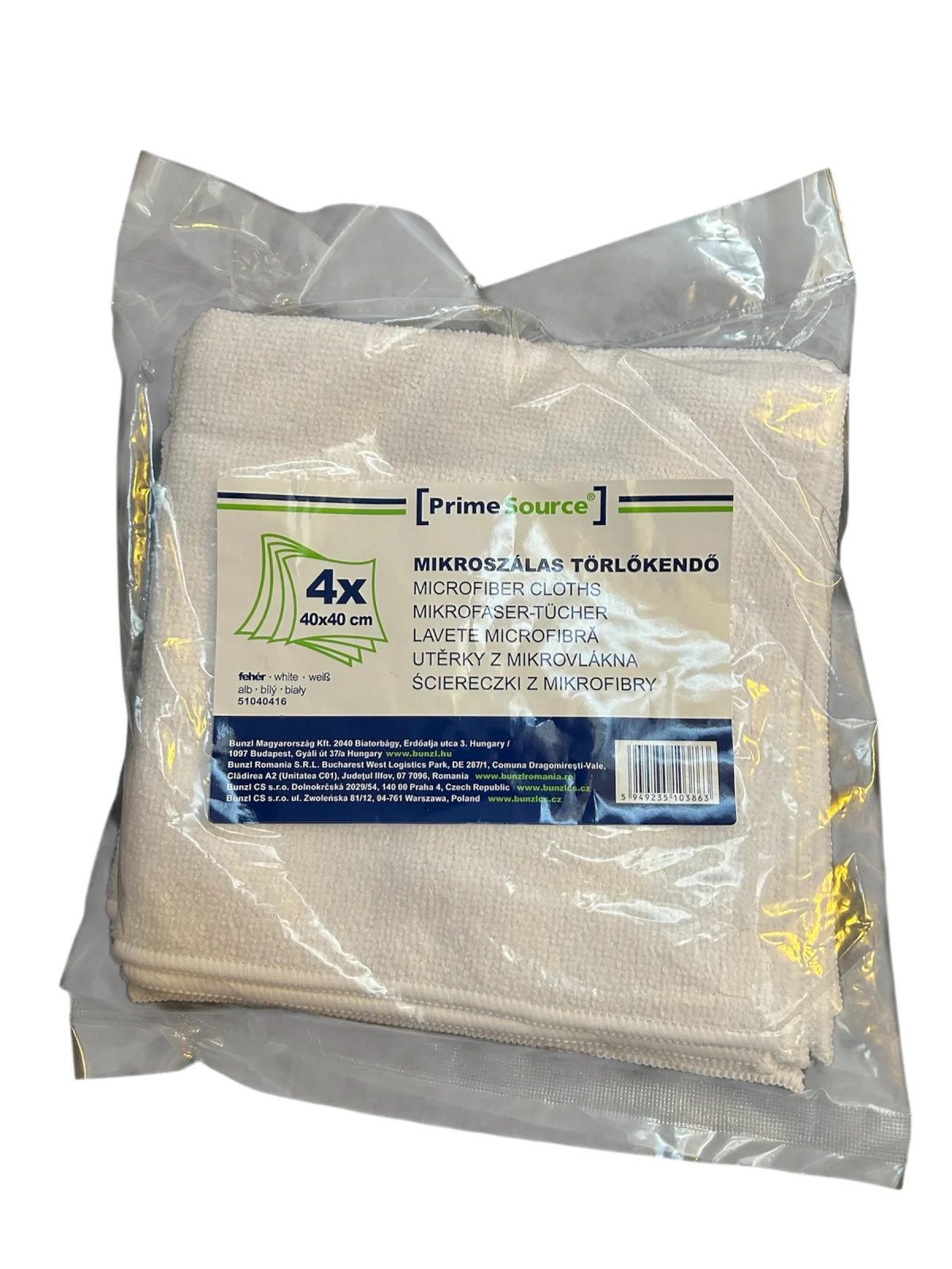 Set 4 lavete de microfibra, 40x40 cm, Prime Source