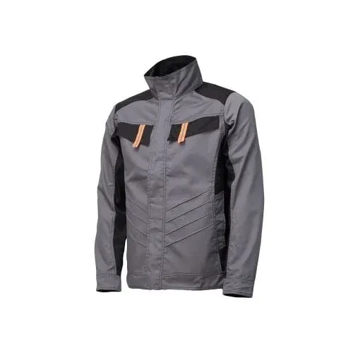 Jachetă de protectie riscuri minime Vulcano, din bumbac și poliester, 235gr/mp, Renania, culoarea gri