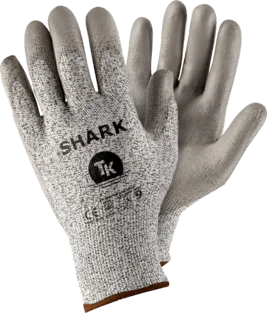 Manusi antitaiere imersate in poliuretan, culoarea gri, Shark