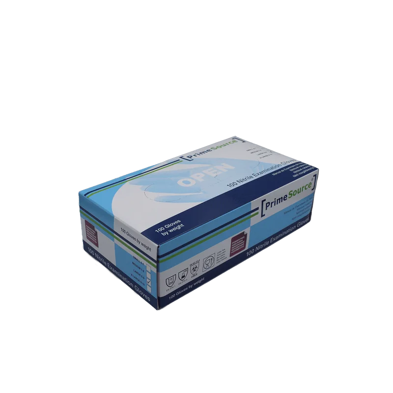 Manusi de unica folosinta albastre nitril, culoarea albastru, nepudrate, 100 bucati/cutie, Prime Source