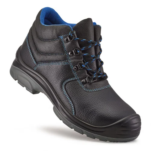 Bocanci de protectie Cronos S1, cu bombeu metalic, culoarea negru