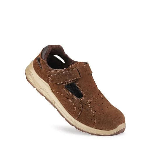 Sandale cu bombeu compozit si lamela, S1P New Cairo, de protectie, culoarea maro