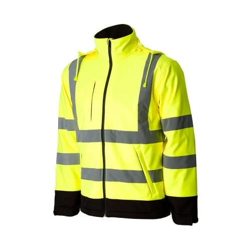 Jacheta reflectorizanta de inalta vizibilitate Roma, culoarea galben - Renania