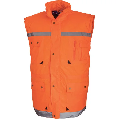 Scurta reflectorizanta vatuita de iarna Renania London 2IN1, culoarea portocaliu, 100% nailon, impermeabila