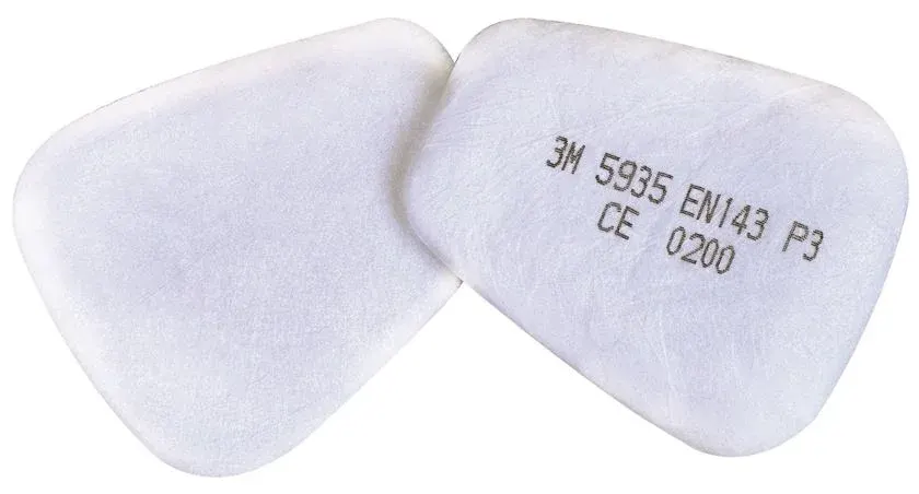 Filtru pentru mască de protecție respiratorie, 3M 5935 P3R, culoarea alb