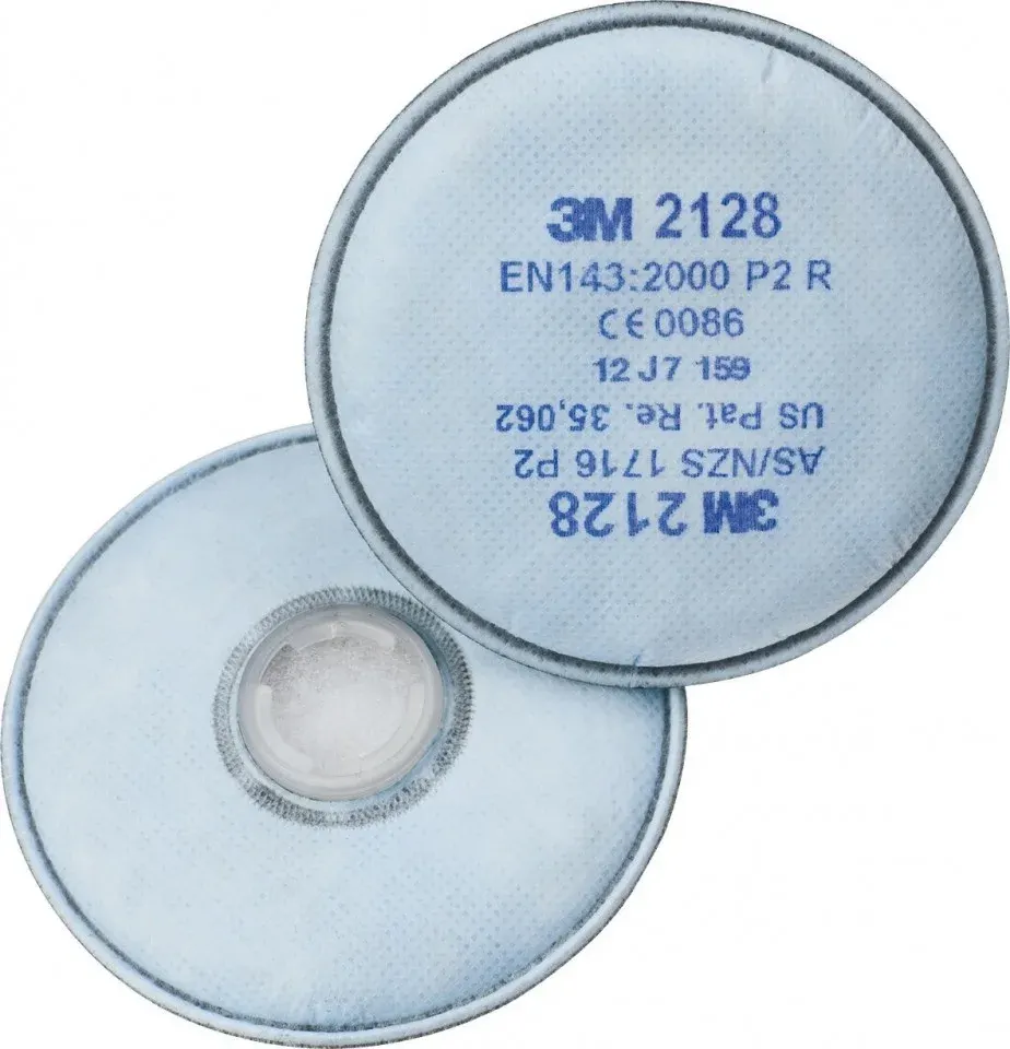 Filtru pentru mască de protecție respiratorie, 3M 2128 carbune activ, culoarea bleu