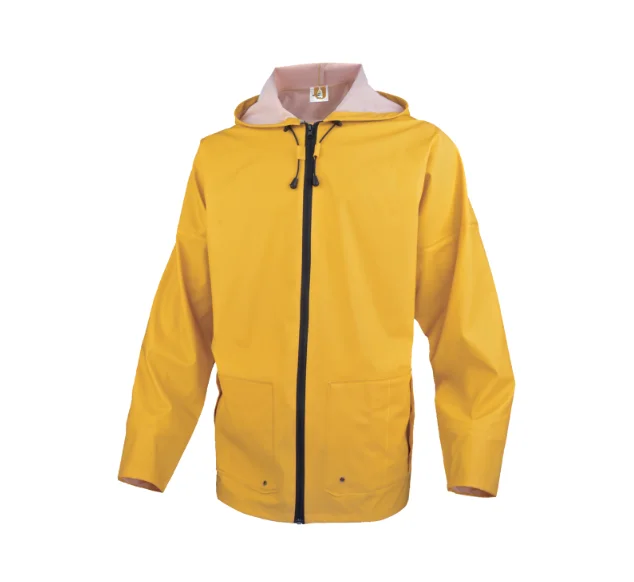 Jacheta de ploaie din PVC/PU, impermeabila si respirabila, 850VES, culoarea verde - Delta Plus