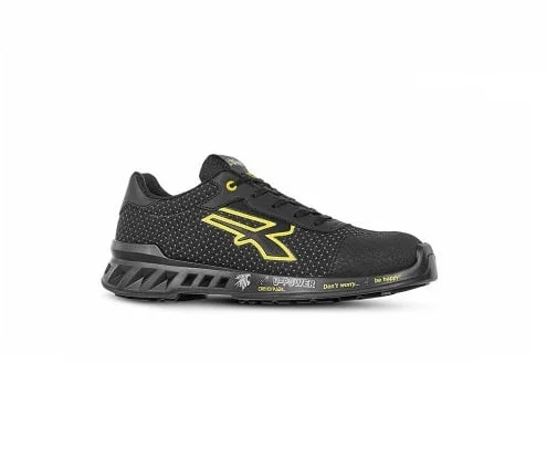 Pantofi protectie cu bombeu de aluminiu si lamela, S3 ESD SRC Matt U-Power, culoarea negru