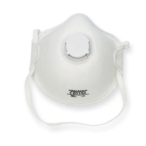 Semimasca de protectie cu supapa Renania FFP2, culoarea alb, tip cupa