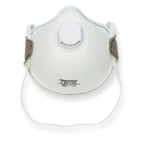 Semimasca de protectie cu supapa, culoarea alb, Renania FFP3, tip cupa