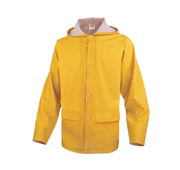 Jacheta de ploaie impermeabila cu membrana din PVC/PU, culoarea galben - 900VES