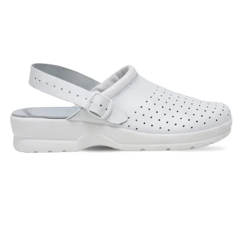 Saboti de lucru albi cu bareta Goldenfit Adria