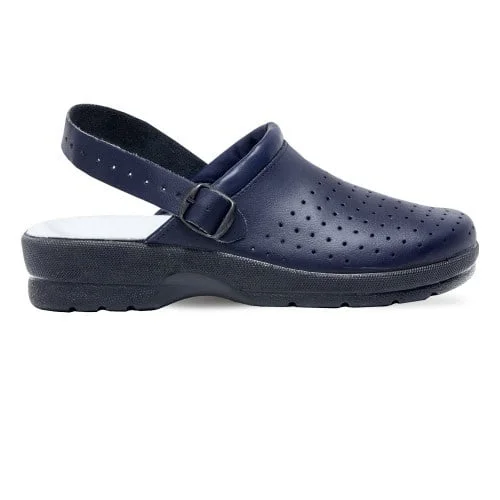 Saboti de lucru cu bareta GoldenFit Adria Blu, culoarea bleumarin