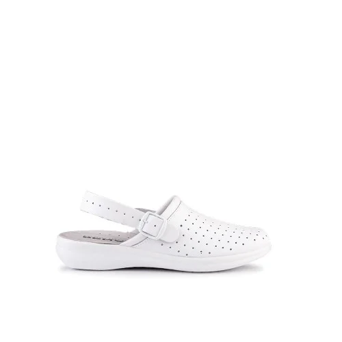 Saboti de lucru fara bombeu, Baria, culoarea alb