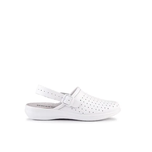 Saboti de lucru fara bombeu, Baria, culoarea alb