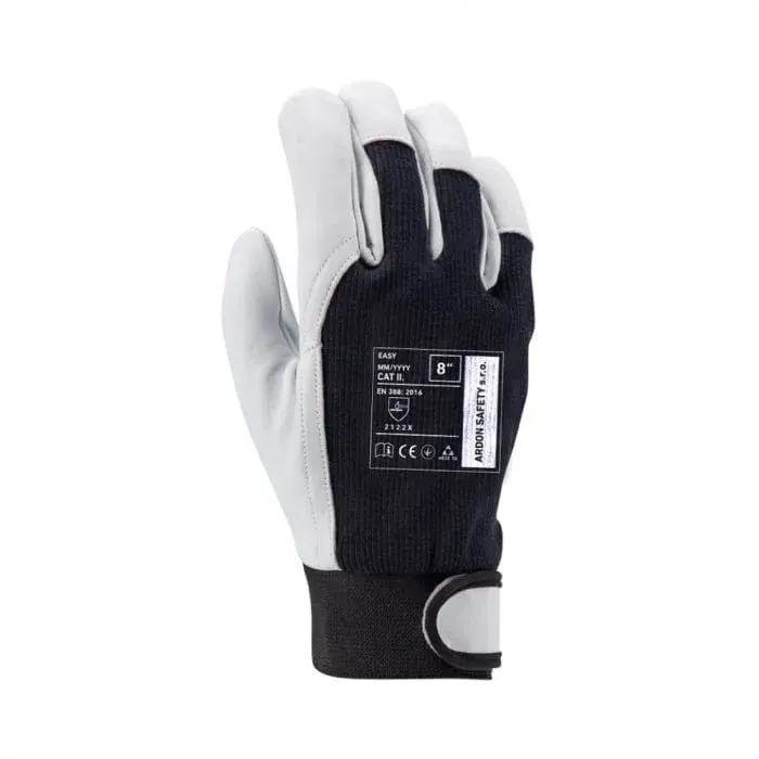 Manusi de protectie din piele de oaie Easy cu manseta velcro