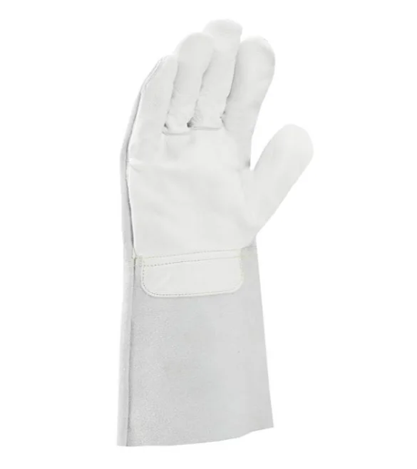 Manusi sudor de protectie piele spalt bovina, culoarea alb, Ardon COY