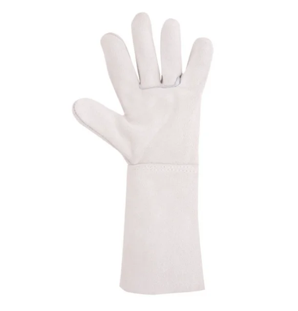 Manusi de protectie sudura piele spalt bovina, culoarea alb, 35 cm, Ardon MEL