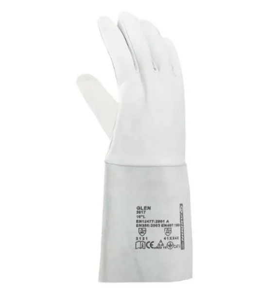 Manusi protectie sudori piele capra, culoarea alb, 35cm, Ardon GLEN