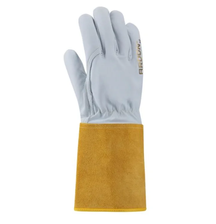 Manusi de protectie pentru sudori, culoarea gri, piele bovina, ata kevlar, 35cm, Ardon 4TIG