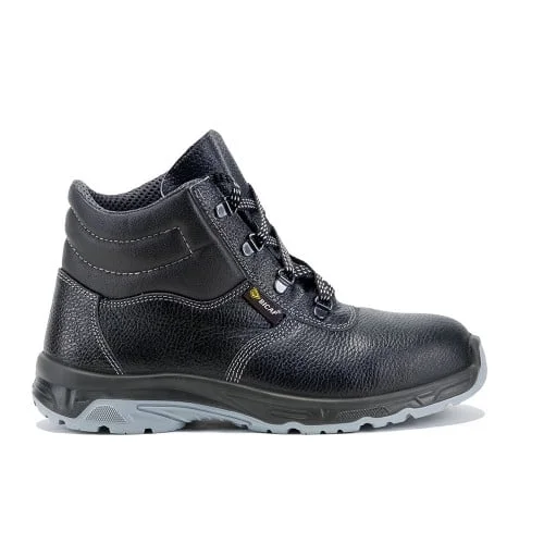 Bocanci de protectie New Barletta S2, cu bombeu metalic, culoarea negru