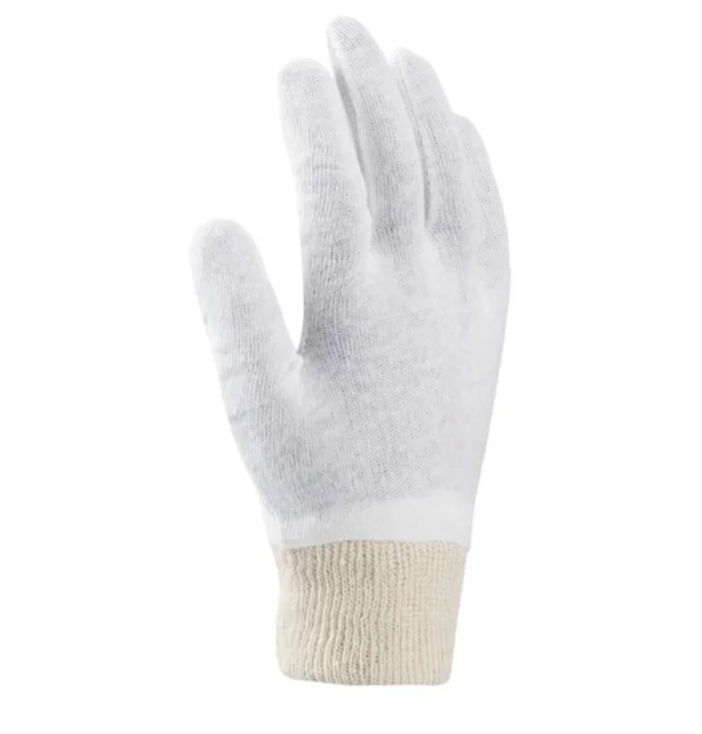 Manusi de protectie din bumbac Ardon COREY, culoarea alb, tricot fin