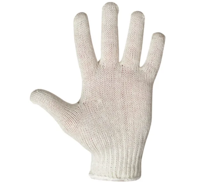 Manusi de protectie textile Ardon ABE, culoarea alb, tricot mediu