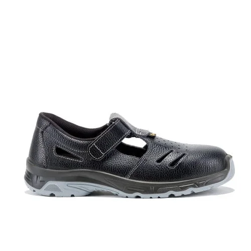 Sandale cu bombeu metalic de protectie, Bicap New Torre S1, culoarea negru