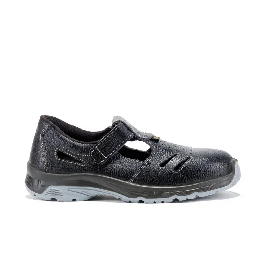 Sandale de protectie cu bombeu din compozit si lamela, S1P New Torre, culoarea negru